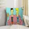 Funny B-Beavis and BUTT-HEAD Pillow Anime Pillow Sofa Bed Head Pillow Cover Cushion Cover 45x45 cm Fashion