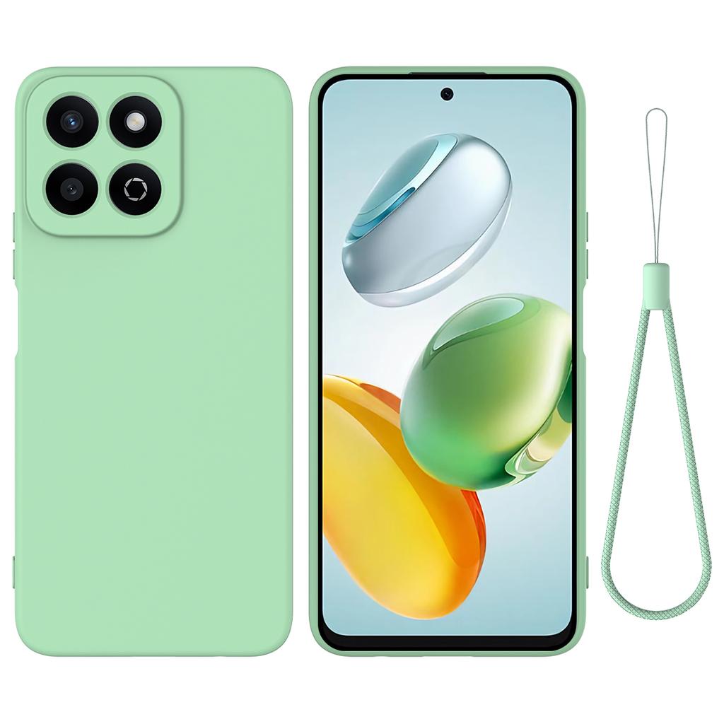 Pentru Honor X7c 4G/200 Smart 5G Husă Silicon Lichid Anti-Zgârieturi Acoperire Telefon cu Curea de Mână