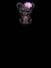 Black Panther Zen Black Panther with Pink Yoga Om Symbol Oversized Unisex T-Shirt