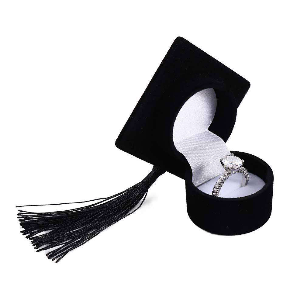 Schachteln Samt Mini Ringbox Schmuck Präsentationset Ohrringe Schmuckaufbewahrung Bachelorkappe Ringbox