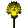 Outdoor Waterproof Metal Decor Solar Peacock Garden Statue, Lighted Sculpture, Art Sculptures LED Light for Patio Lawn Yard Pathway Decoration Stakes