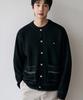 Alyss [Oh Jung-Kyu X Alyss] Tassel Line Stitch Knit Round Jacket [Black]
