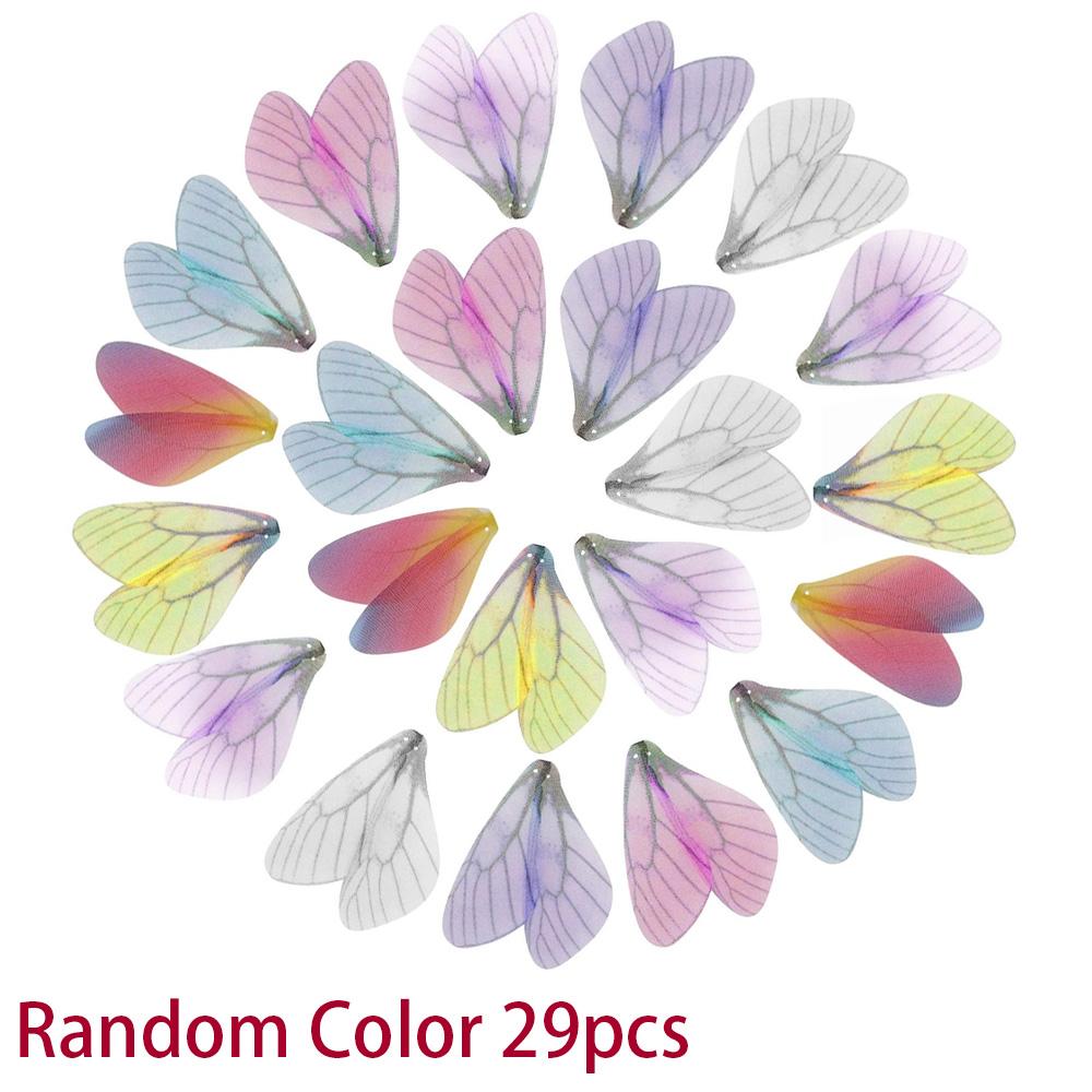 

9/29 шт. поліестерова підвіска у вигляді крила бабки, використовується для ключів для польоту, штучні крила метелика, DIY літній пляжний браслет на щиколотку, сережки 29pcs
