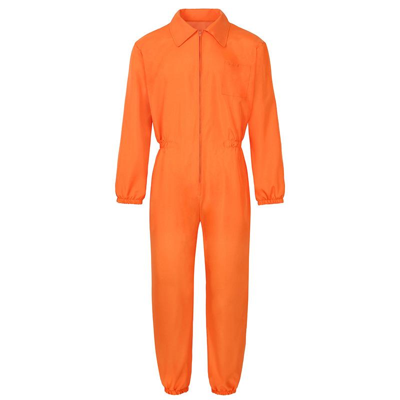 Prisoner Costume for Women Halloween Cosplay Striped Romper Outfit Adult Party Fancy Dress With Belt