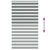 Zebra Roller Blind, Dark Grey, Fabric Width 125.9Cm, Polyester