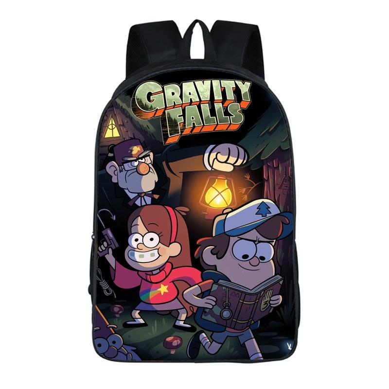 Mochila de Desenho Gravity Falls Com Design Durável e Grande Capacidade Para Estudantes