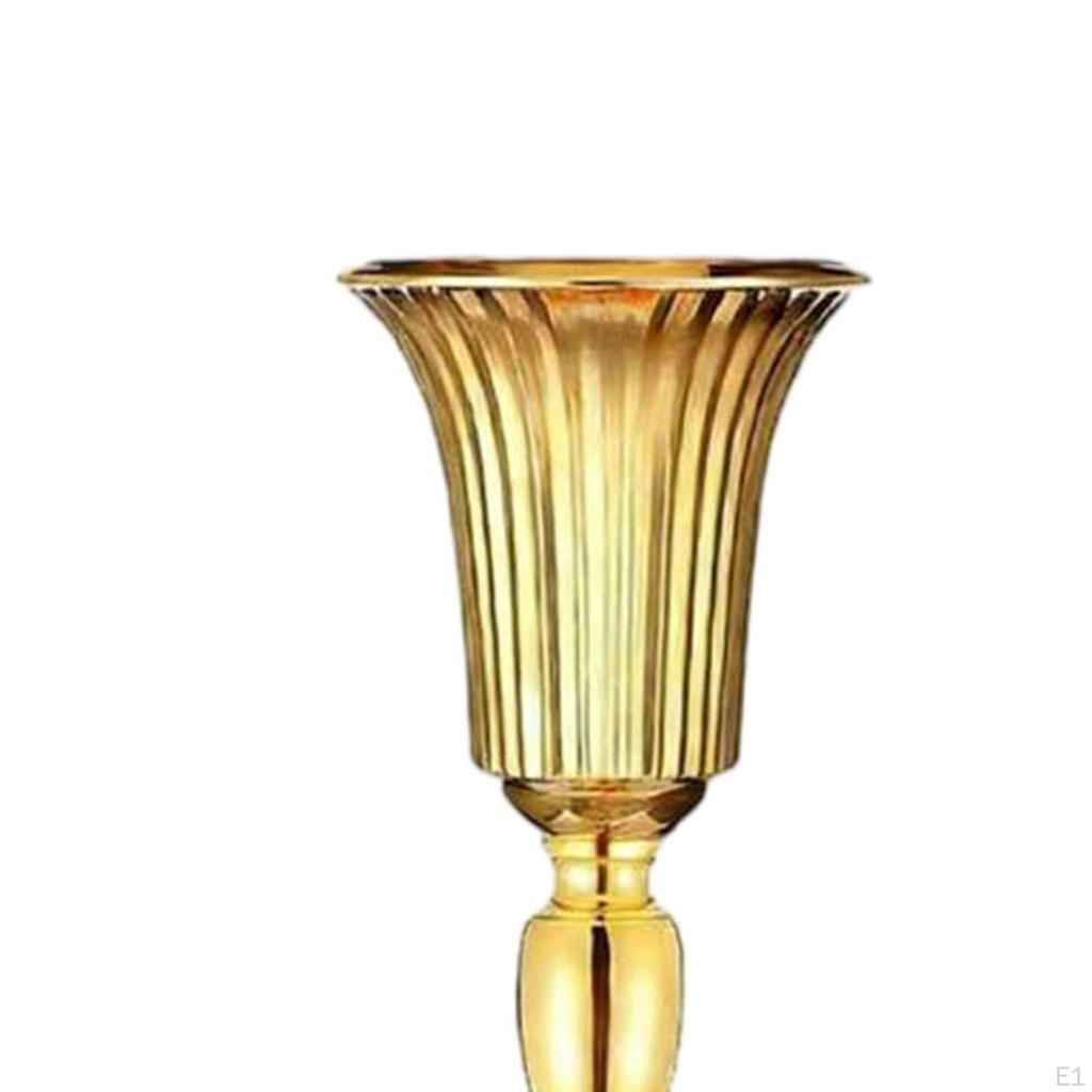 Decorative Flower Vase, Floral Arrangements, Luxurious Elegant Gold Metal Vase for Living Room,