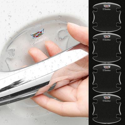 Pegatina Insignia Emblema Protector de Manija de Puerta de Coche Para Escalade Tiburon Deville Seville XT5 XTS CTS BLS SLS DTS SRX Metal