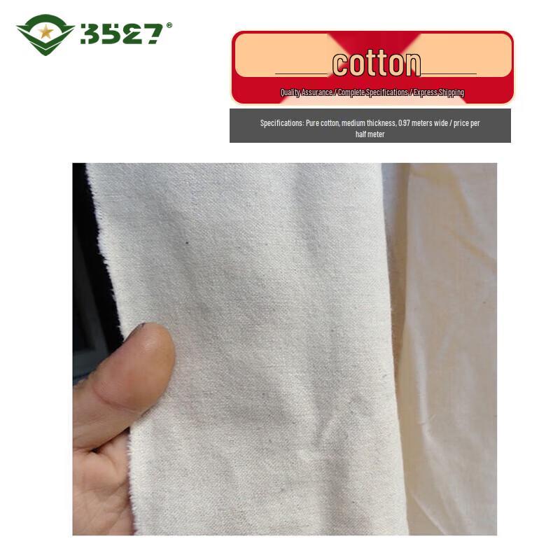 White Cotton & Poly-Blend Fabrics