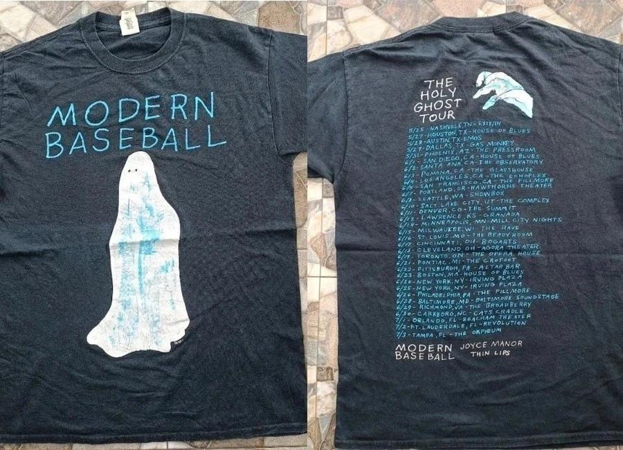 Rare Modern Baseball Band 2 Sides Cotton Black All Size Shirt S