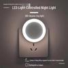 Lumină de noapte LED cu control prin lumină, cu priză, pentru dormitorul copiilor
