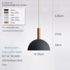 Modern Simple Aluminum Pendant Lamp E27 LED Indoor Lighting Single Head Small Pendant Lamp Living Room Dining Room Bedroom Bedside Kitchen Bar