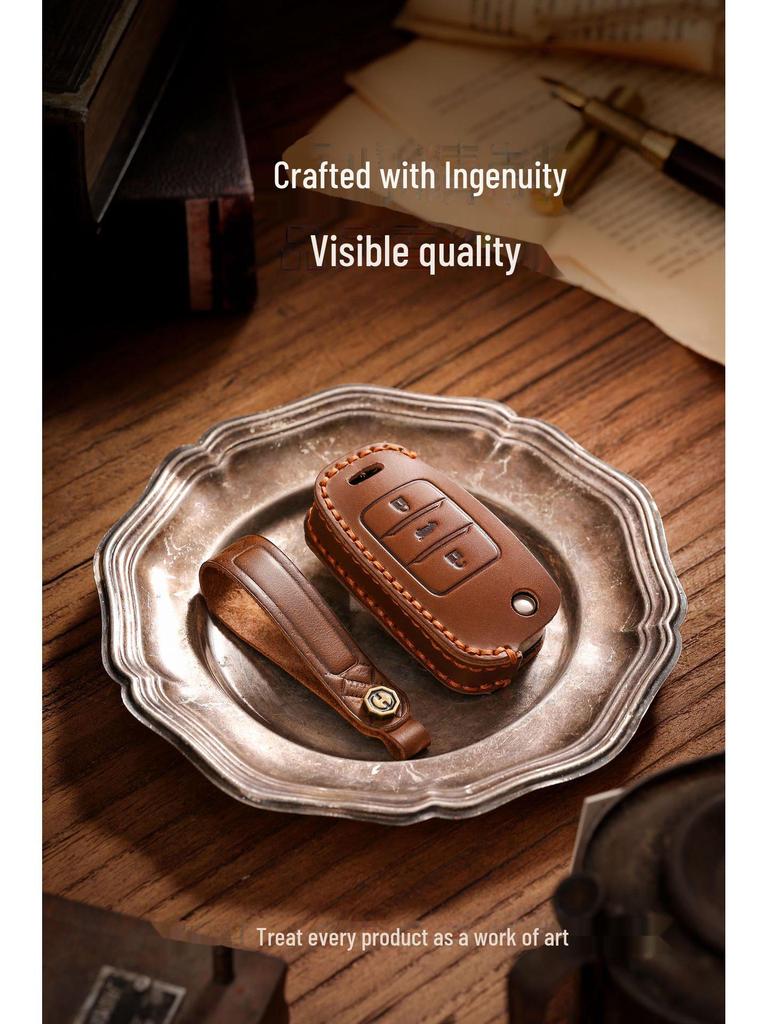 Skladací kľúč Changan Ručne vyrobený ochranný kryt z hovädzej kože