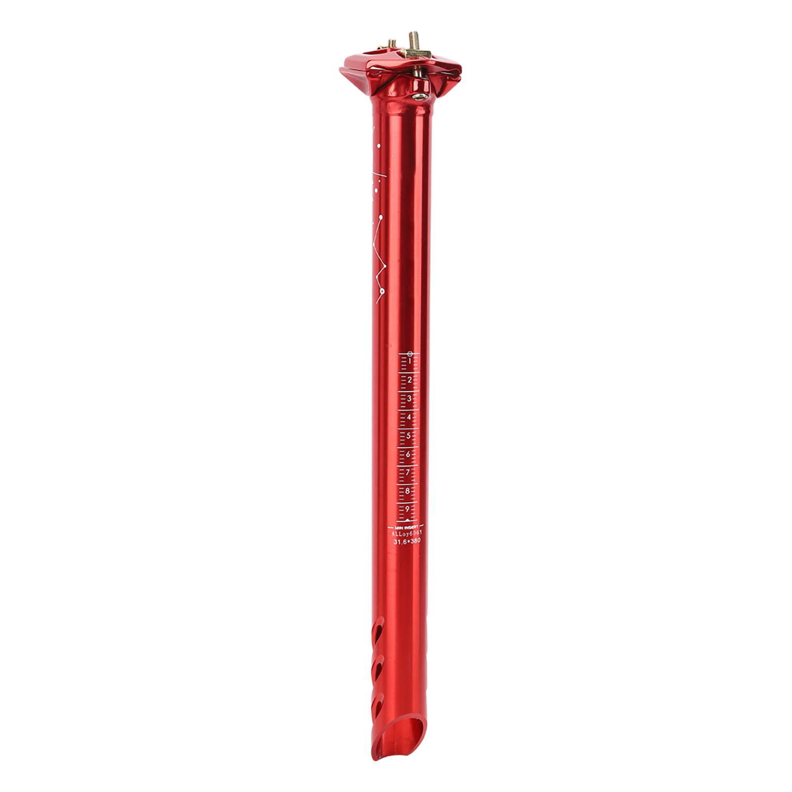 

7075 Aluminium Alloy 31.6mm Ultralight Mountain Road Bike Seatpost Bicycle Seat Tube Cycling AccessoryRed красный