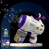Electric Handheld Bubble Blower with Lights - Children's Automatic Bubble Gun Toy