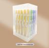 20-Piece Soft Bristle Toothbrush Set with Plastic Travel Case for Adults