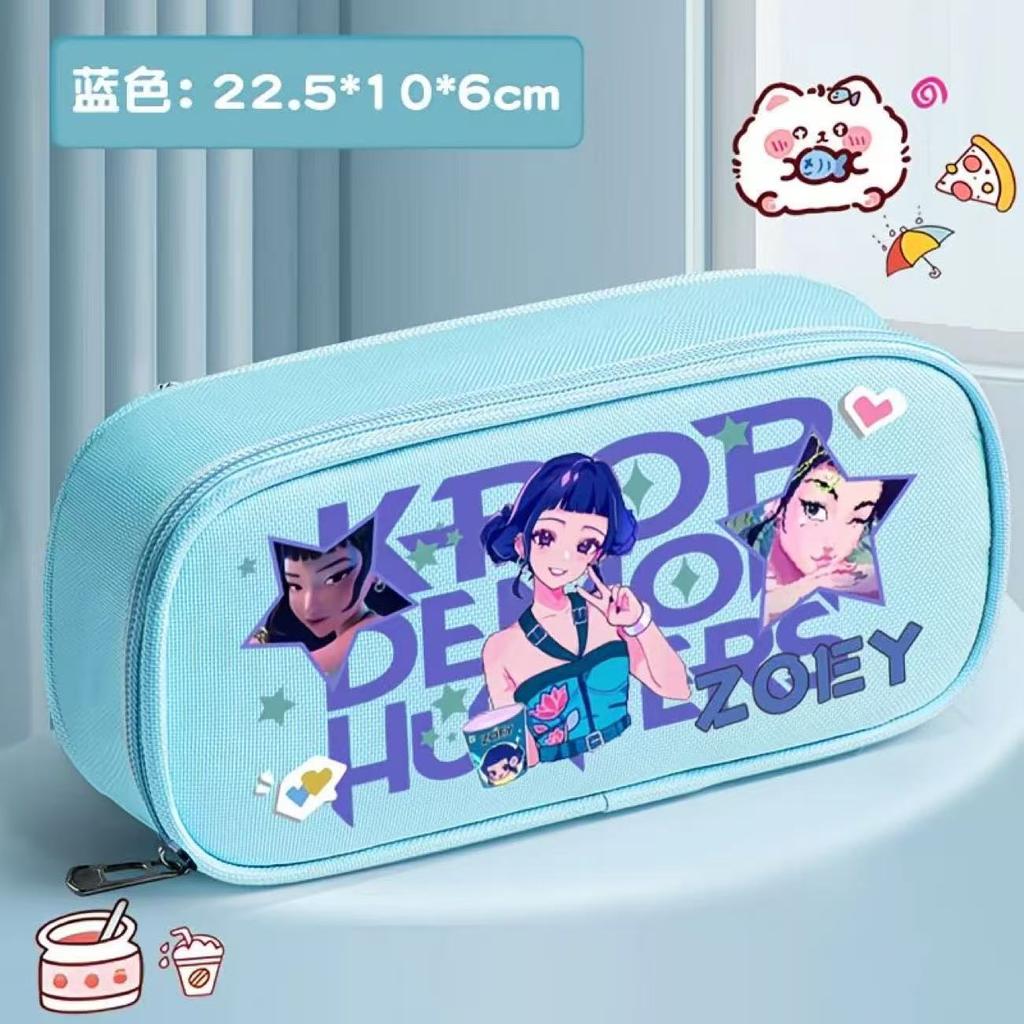 Estuche K-Pop Chica Bruja—Estuche de Papelería Infantil Lindo, Gran Capacidad, Estuche Multifuncional con Temática de Dibujos Animados para Estudiantes