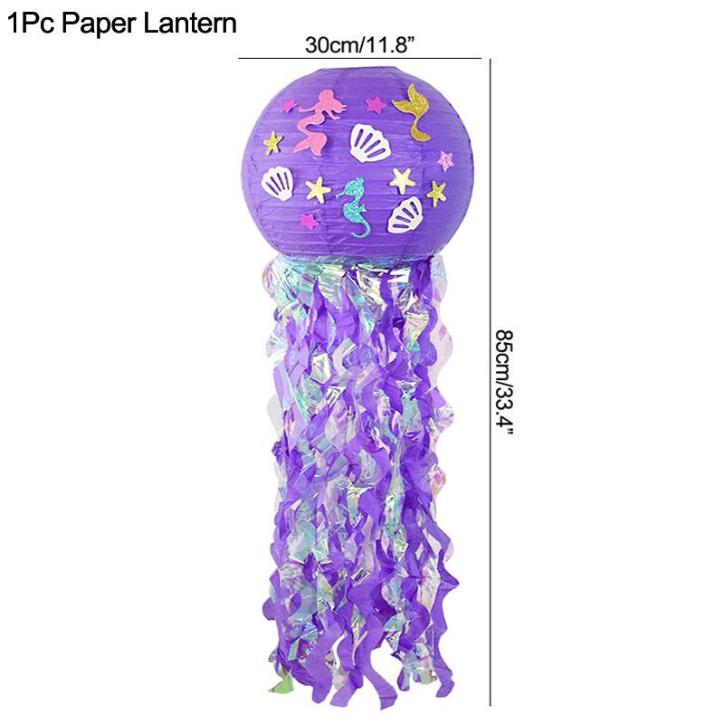 Little Mermaid Party Balloons 32inch Number Foil Balloon Kids Birthday Party Decoration Supplies Baby Shower Decor Helium Globos