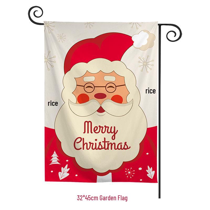 Christmas Garden Flag Banner: New Festive Hanging Design