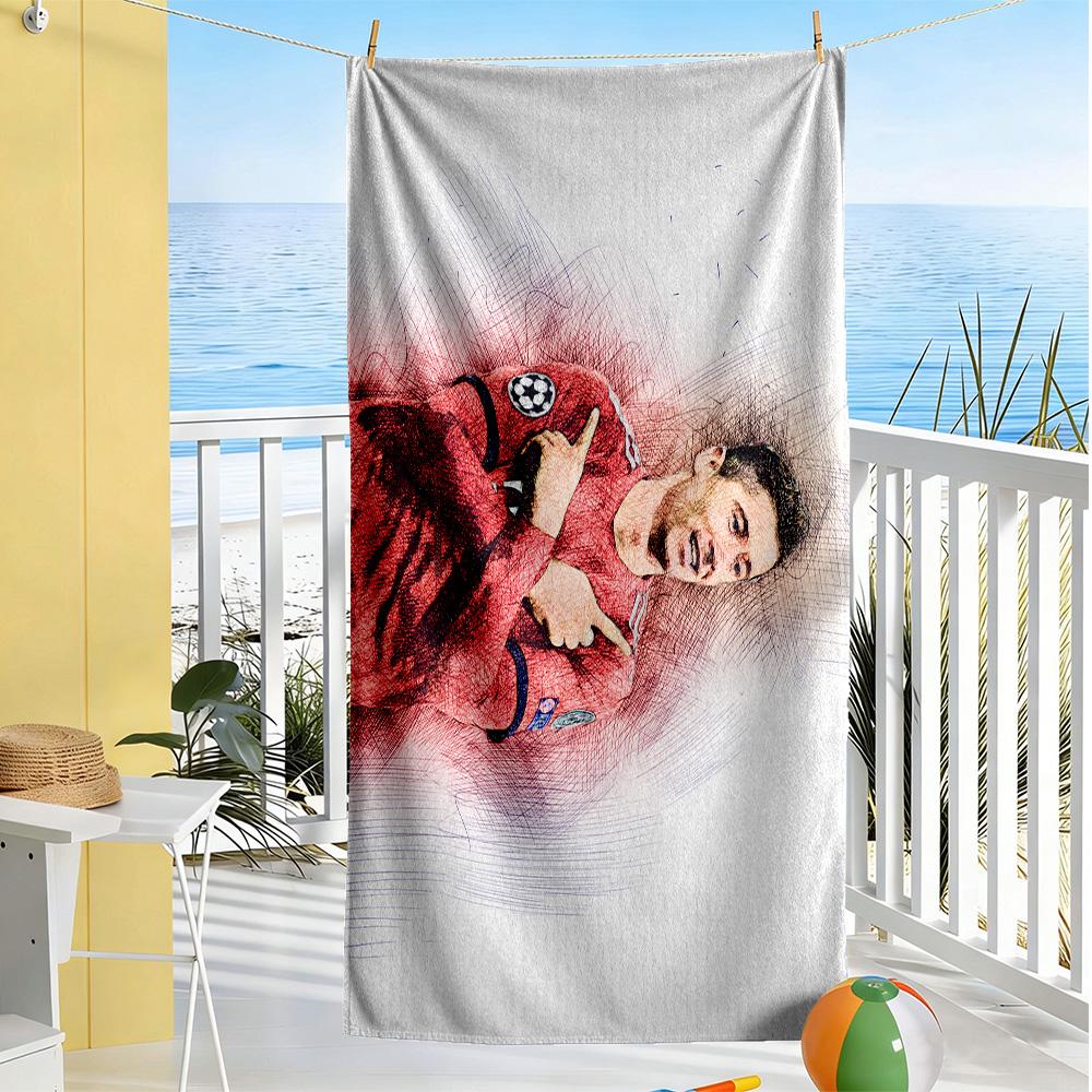 Polish Football Celebration Beach Towel High Absorbency & Quick-Dry Comfortable Lightweight