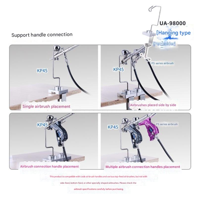 Premium Hanging Airbrush Holder Painting Guns Rack for Professional Artists Ensuring Stable Tool Organization in Studios