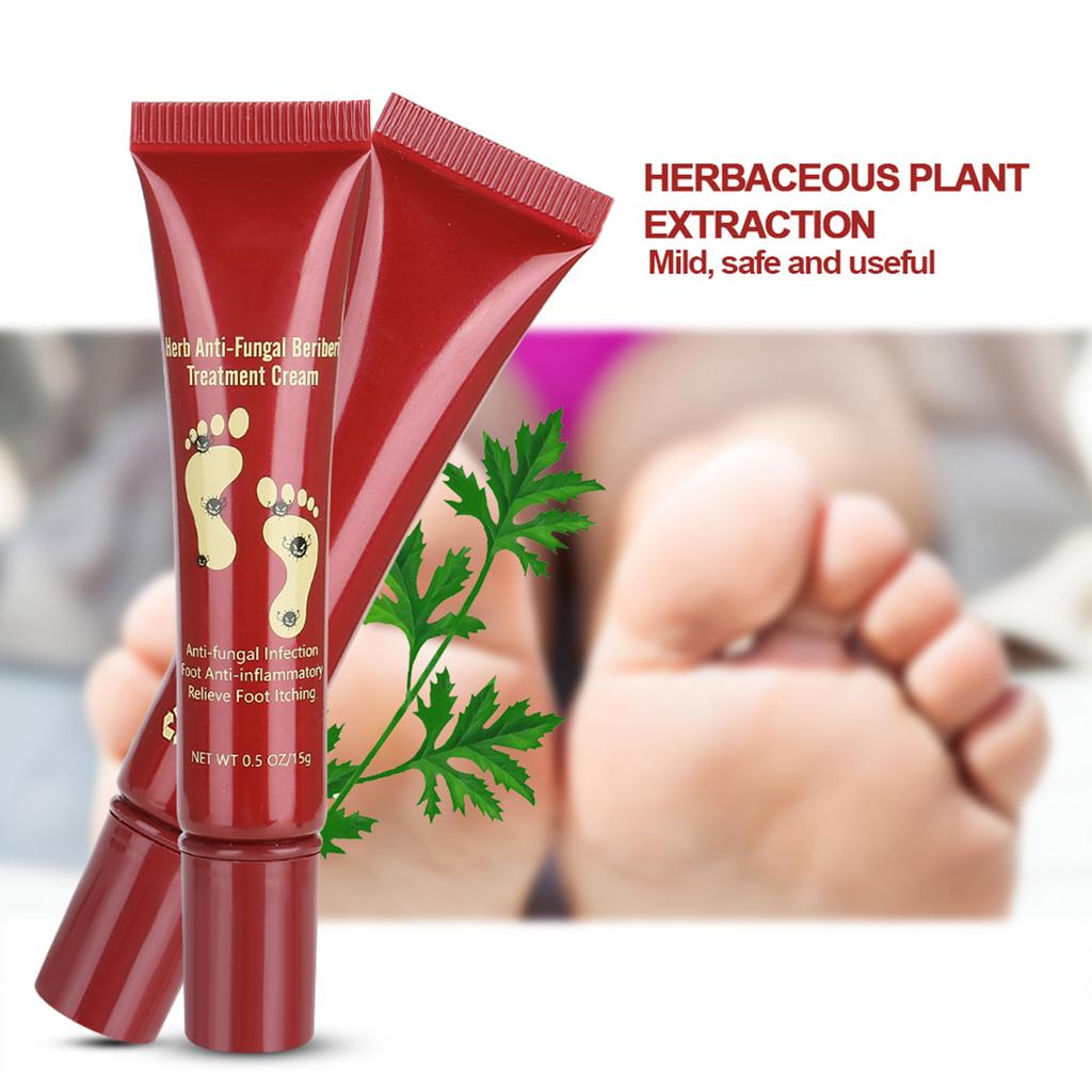 15g Natural Plant Foot Treatment Cream Moisturizer Feet Ointment Anti Fungal Relieving Itching