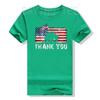 Patriotic American US Flag Thank You Memorial Day Veteran T-Shirt USA Proud Graphic Tee Tops 4th of July Clothes Novelty Gifts