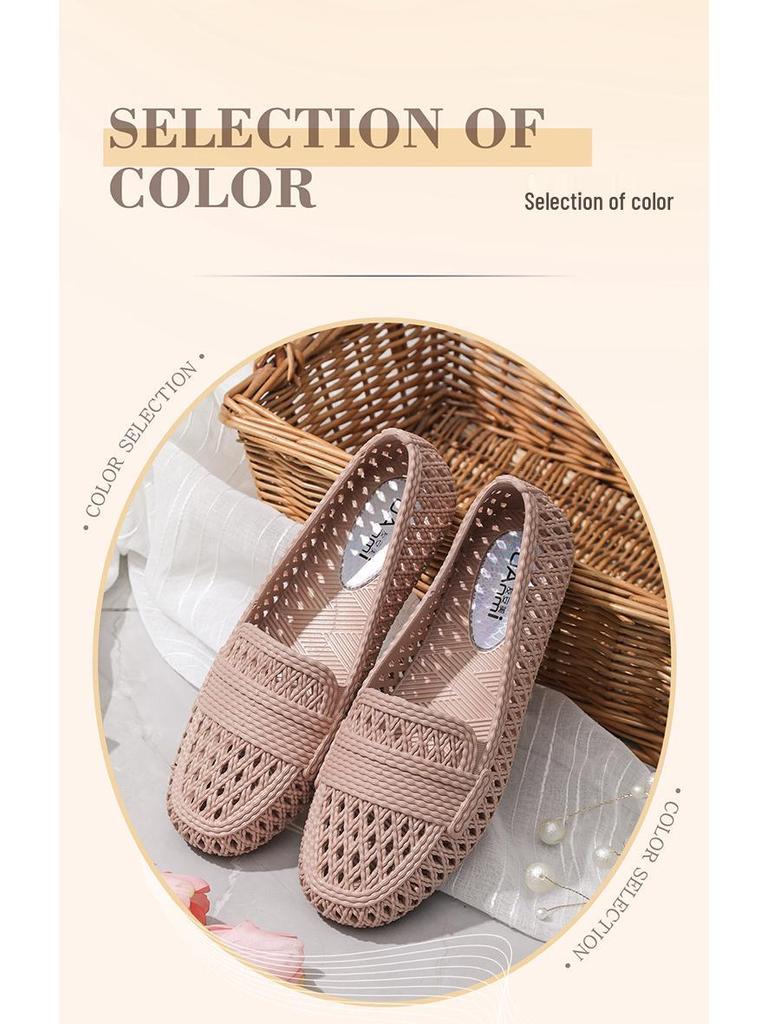 Women's Breathable Closed-Toe Sandals - Perfect for Nurses and Mothers, Soft Sole, Casual Wear