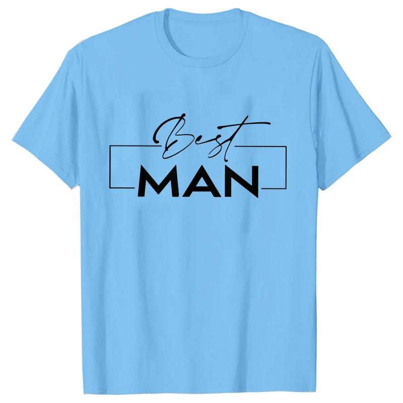 

Мужские футболки Футболка для команды свадебной вечеринки жениха Футболки для шафера Футболки для мальчишника Футболки для предложения дружбы шаферам Футболки с коротким рукавом 4XL