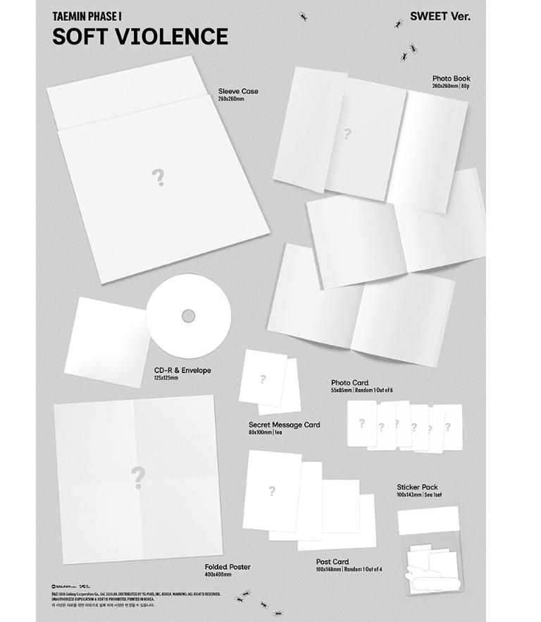 TAEMIN - PHASE I : Soft Violence (PHOTO BOOK Ver.) [Random / 2-Set]