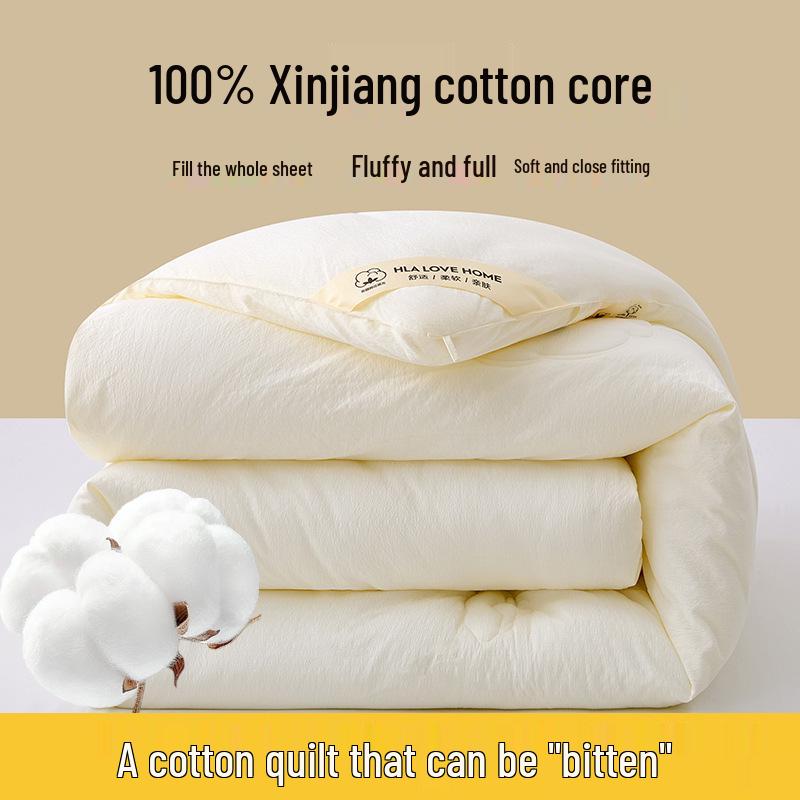 Xinjiang Cotton All-Season Quilt: Warm, Thick, and Suitable for Student Dormitory Use