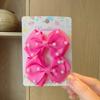 2Pcs/lot Baby Solid Hair Bows Hair Clips Ribbon bow Hairpin for Girl Cheer Bowknot Barrettes Children Headwear Hair Accessories