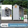 Waterproof Outdoor Wooden Storage Cabinet for Garden Tools - Anti-Corrosion and Sun Protection, Ideal for Courtyard and Balcony Use.