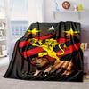 Football Club Emblem Lion Blanket Flannel Blanket for Bed, Sofa, Camping, Hiking, Picnic Essentials, Gift for Family Fan Gifts