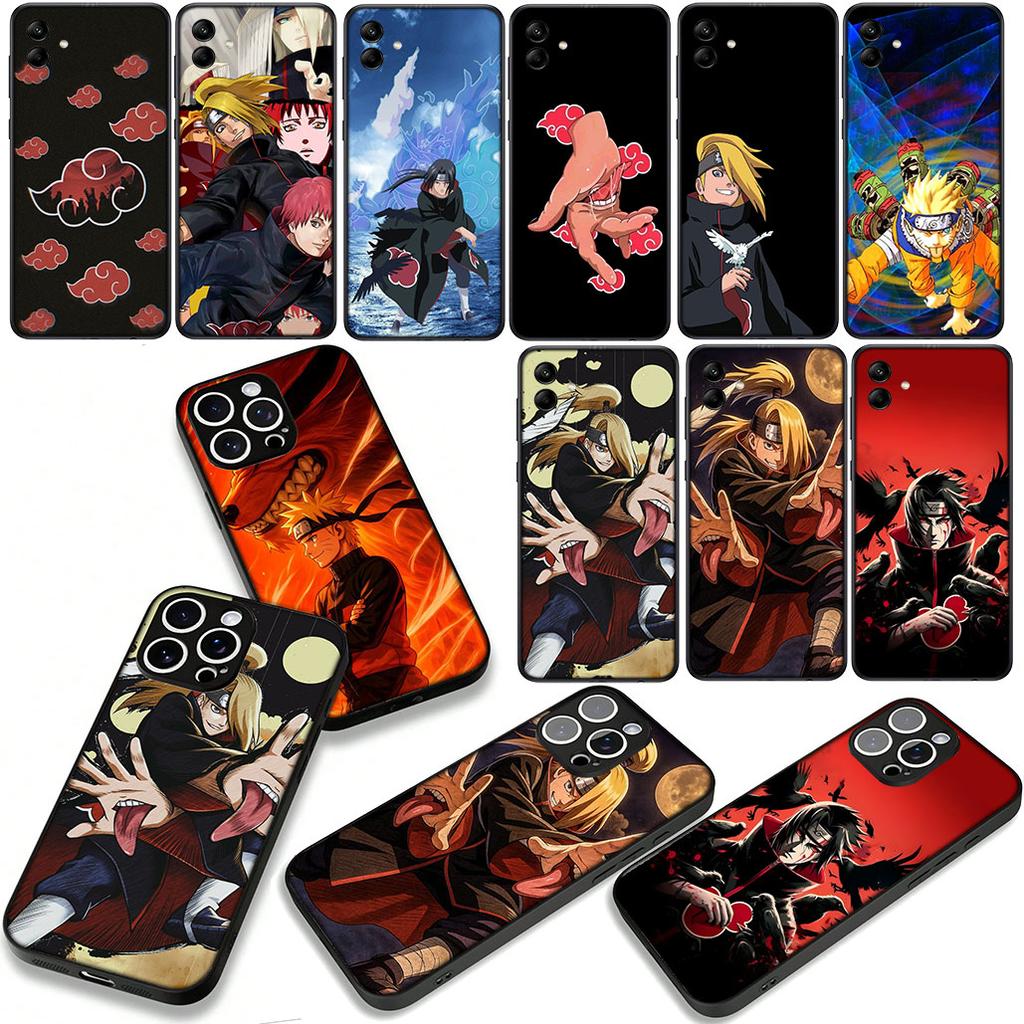 Itachi Uchiha Deidara Narutos Akatsuki Phone Case for Apple iPhone 16 15 14 Plus 13 12 Mini 17 Pro Max + 16E Air 16+ ProMax
