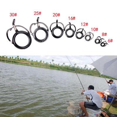 New 8X Repair Kit Fishing Rod Guides Tips Line Rings For Making Building Repair