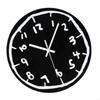 Creative Graffitis Number Wall Clock Acrylic Hanging Clock for Kitchen Study Room Living Room Home X3UC