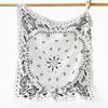 Breathable Square Scarf Thin Small Scarves Simple Cashew Nut Print Silk Scarf  Female