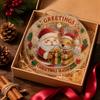 100Pcs Christmas Puzzle Ornament High Transparency Christmas Ornament Durable DIY Suncatcher  Home