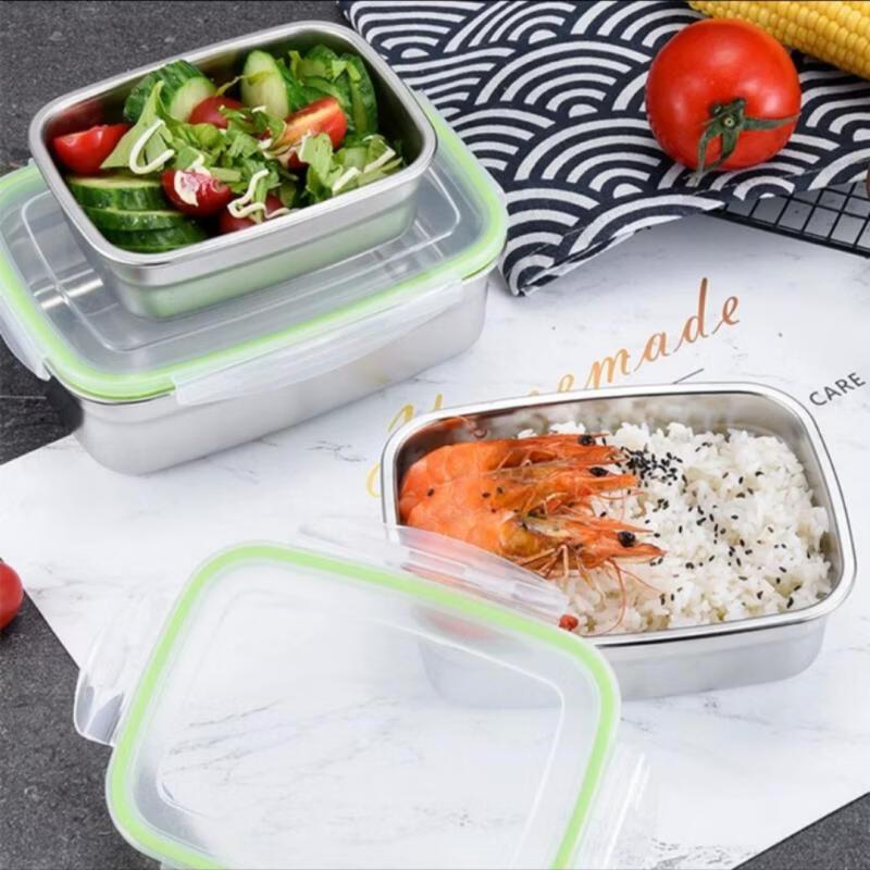 RuHan 304 Stainless Steel Rectangular Food Storage Containers
