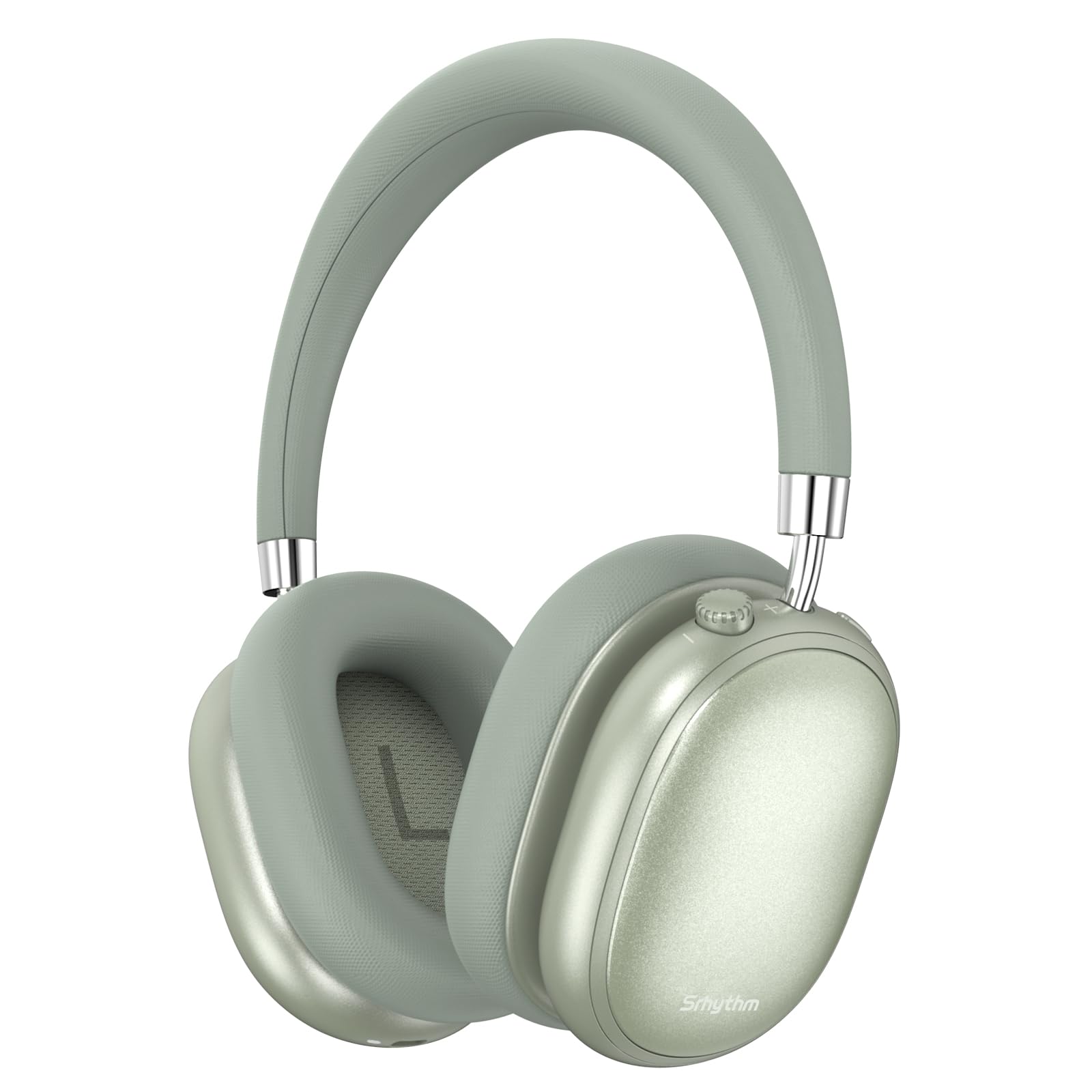 

Srhythm NiceComfort 95 Hybrid Noise Cancelling Headphones Wireless Bluetooth Headset with Transparent ENC HD Mint Green Mode, Sound,