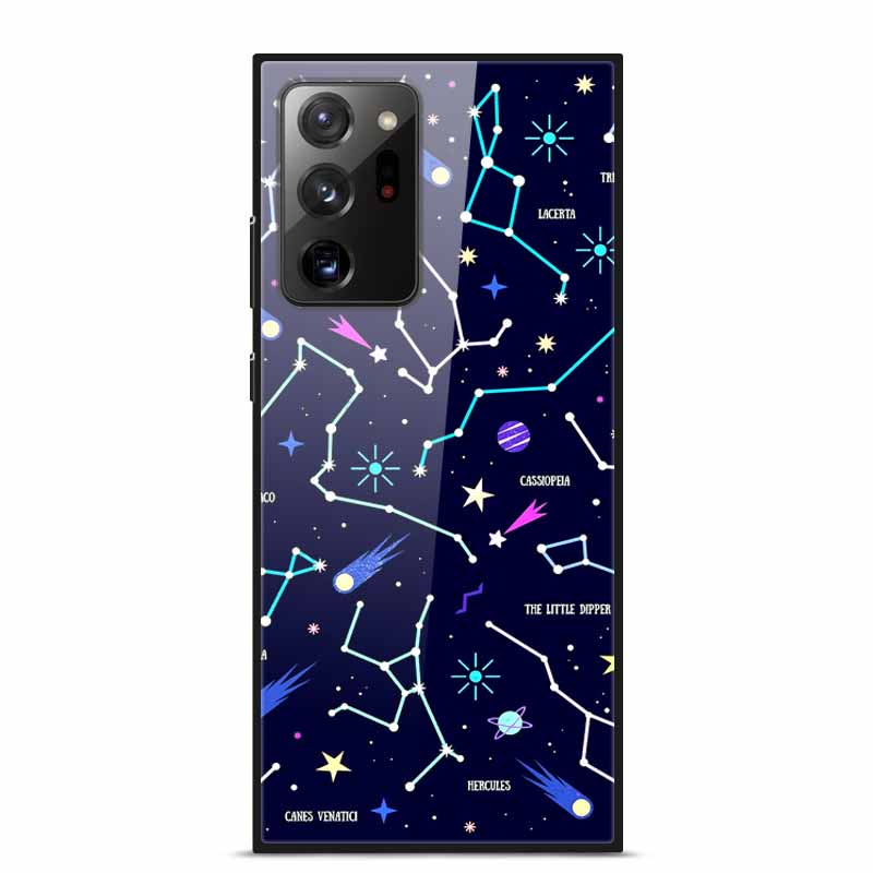 Glass Back Cover For Samsung Note 20 Ultra Case Tempered Glass Case For Samsung Galaxy S21 Ultra Case S 21 Note20 Ultra Funda
