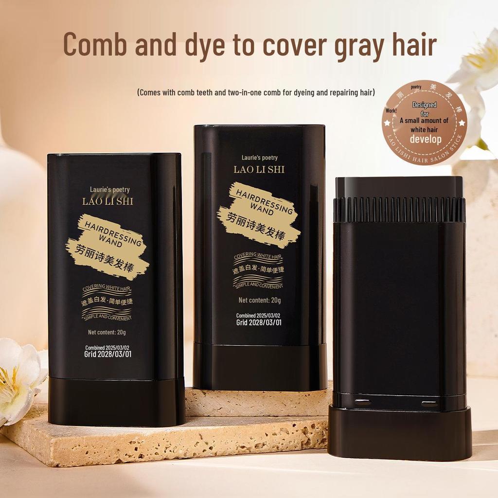 Laurestar Temporary Hair Color Stick - Non-Fading, White Hair Cover Touch-Up.