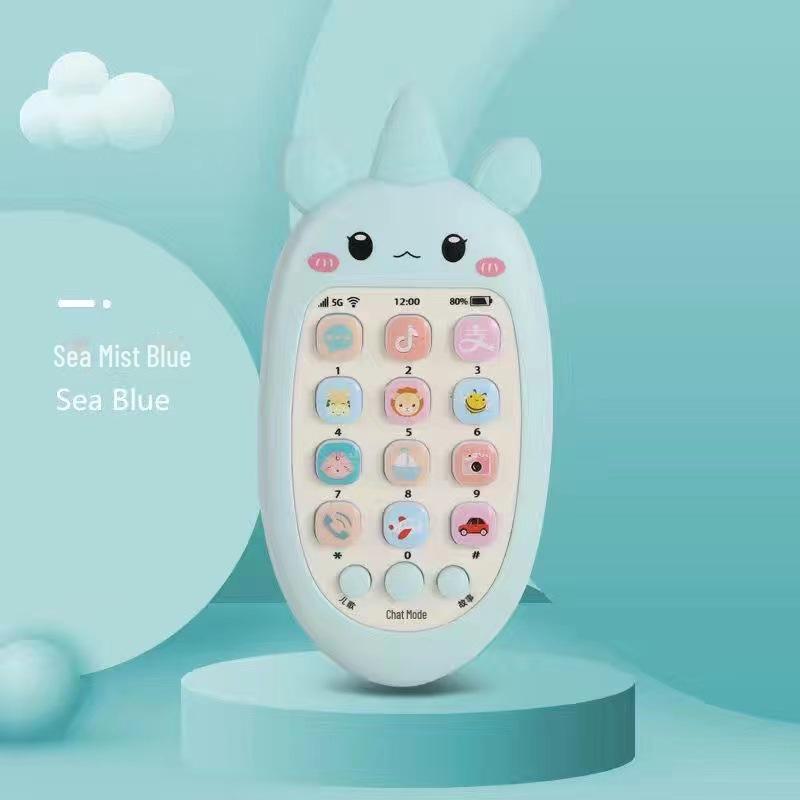 

Дитяча музична розвиваюча іграшка-телефон для 6-12 місяців - інтерактивна навчальна симуляція для хлопчиків і дівчаток 0-3 років