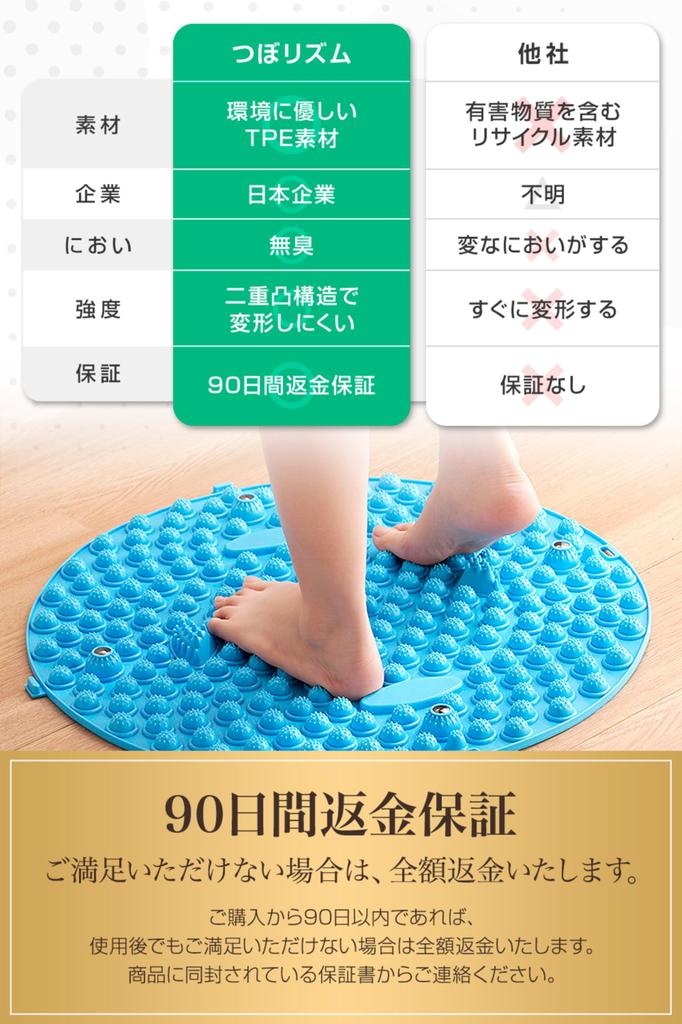 by Judo Wawalag Tsubo Rhythm Foot Reflexology Shiatsu Foot Massage Round Foot Green Bamboo Stepping Healthy Gift [Recommended Therapists] Mat, Board,