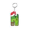 Santa 2D Flat Acrylic Christmas Tree Hanging Decoration Sports Car Decoration Flat Decoration Pendant