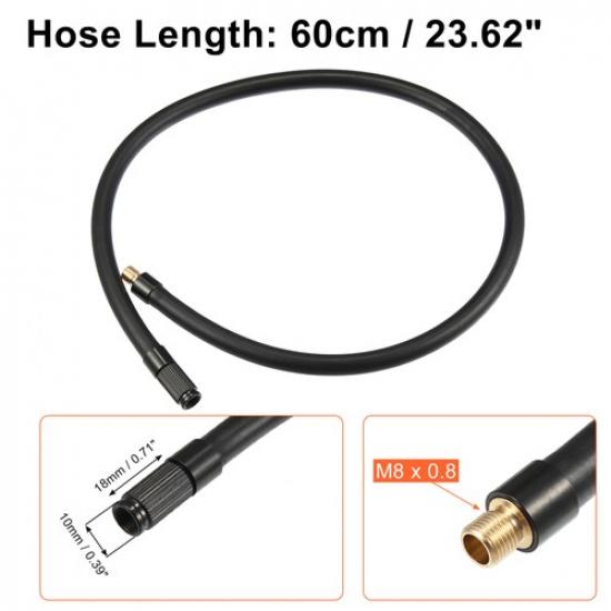 ONE 60cm Car Threaded Tire Inflator Extension Hose Chuck Adapter Tire Valve Pipe