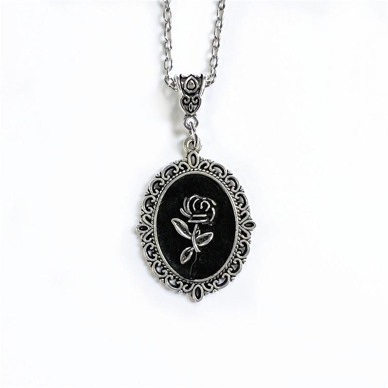 

Ожерелье с подвеской в виде розы в стиле панк-унисекс — летние украшения для всех