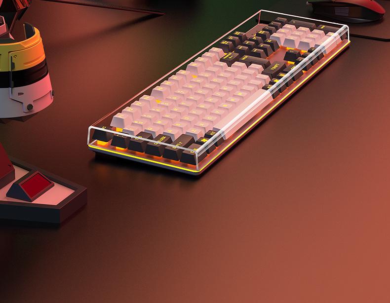 Transparente Acryl-Staubschutzhaube für 87/104-Tasten mechanische Tastaturen & Laptops