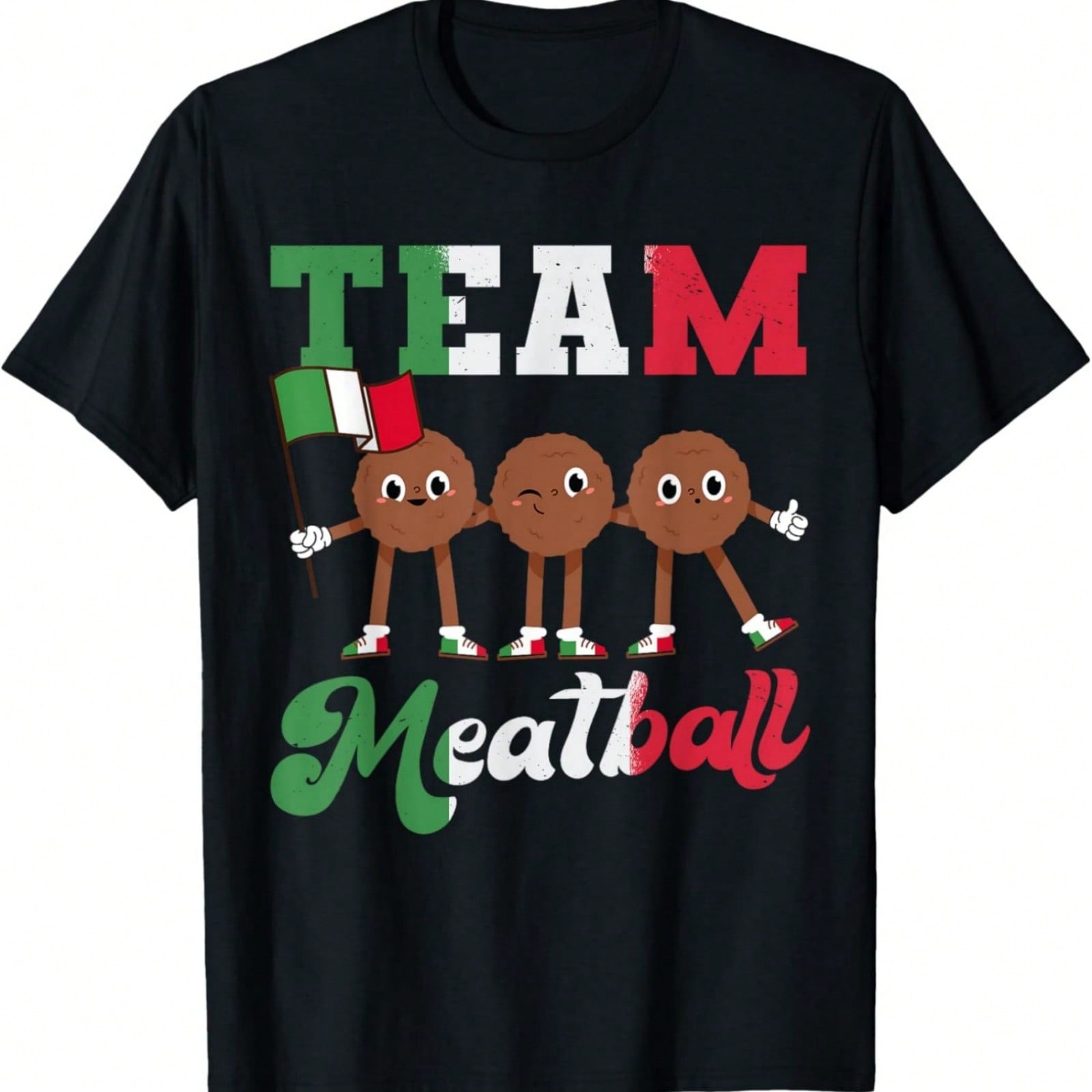 Team Meatball Italian Food Lover T-Shirt S разноцветный